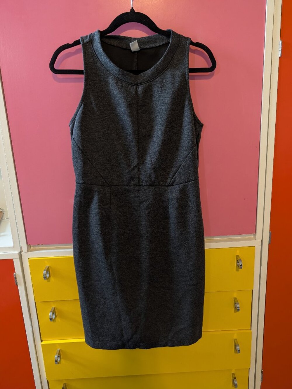 Old Navy Sleeveless Sheath Dress | Charcoal Gray | Size S
